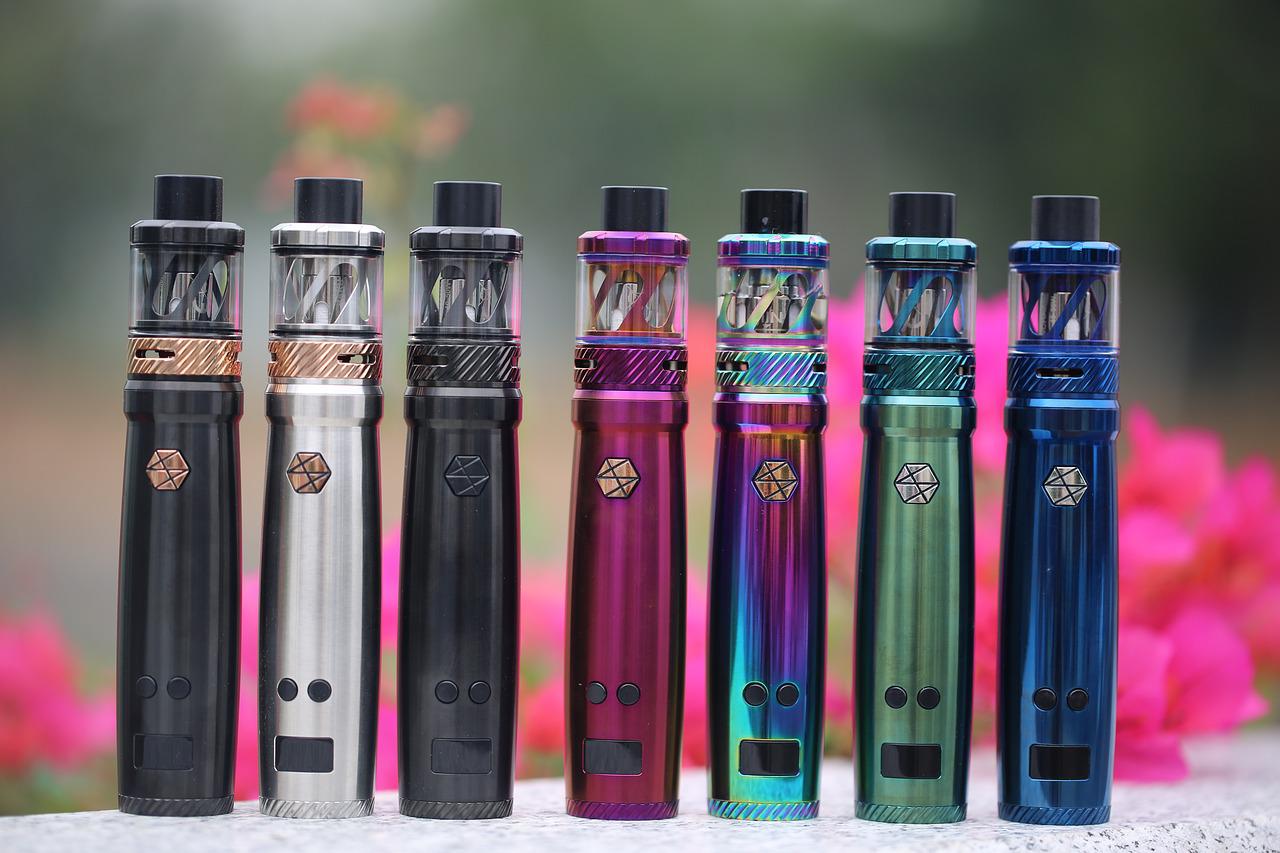 different colored vapes