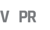 V8PR.uk Grey Footer Logo