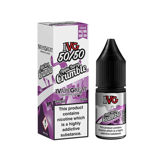 IVG Apple Berry Crumble TPD eJuice - 10ml - V8PR.uk