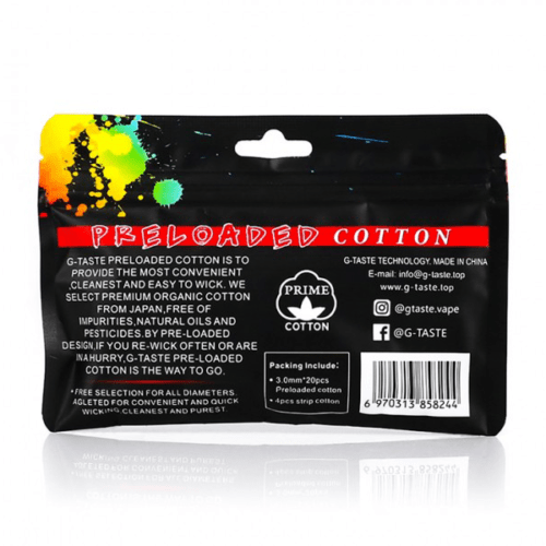 G-Taste Preloaded Organic Cotton - V8PR.uk