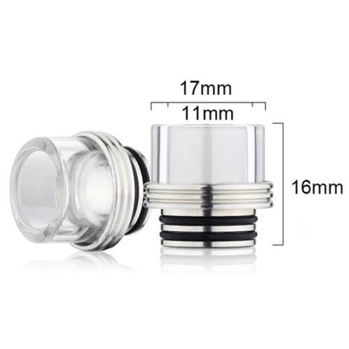 VapEASY Glass / Stainless Steel 810 Drip-Tip - V8PR.uk