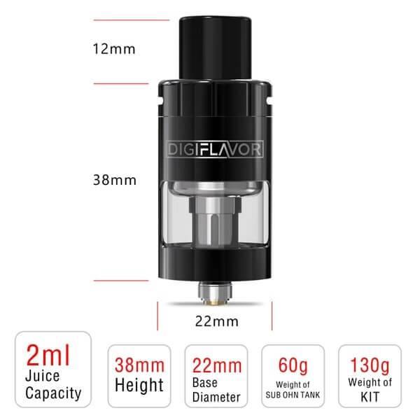 DigiFlavor Espresso 22 Sub-Ohm Tank - V8PR.uk