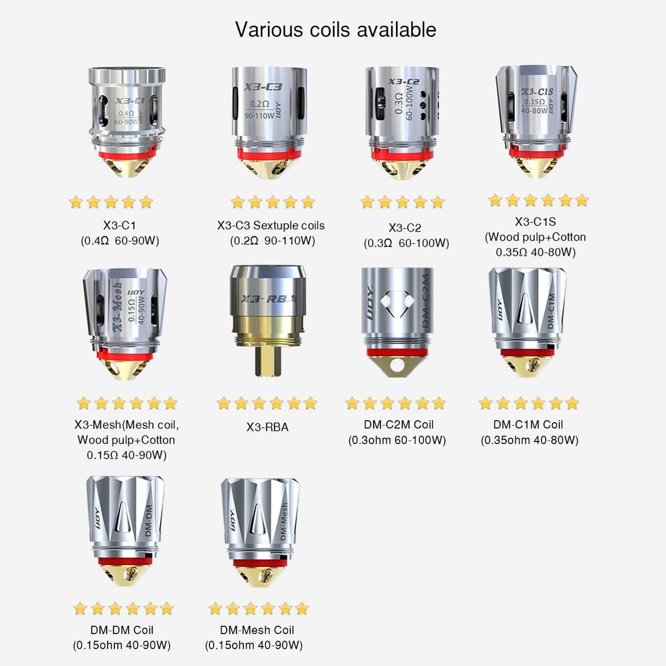 iJOY DM / KM / X3 Replacement Coils - V8PR.uk