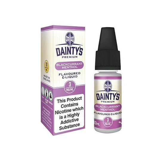Dainty's Blackcurrant Menthol TPD eJuice - 10ml - V8PR.uk