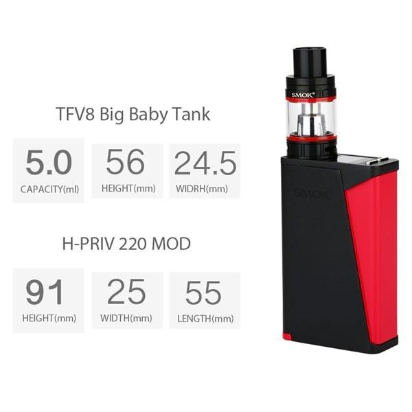 SMOK H-Priv PRO 220W TC Kit - V8PR.uk