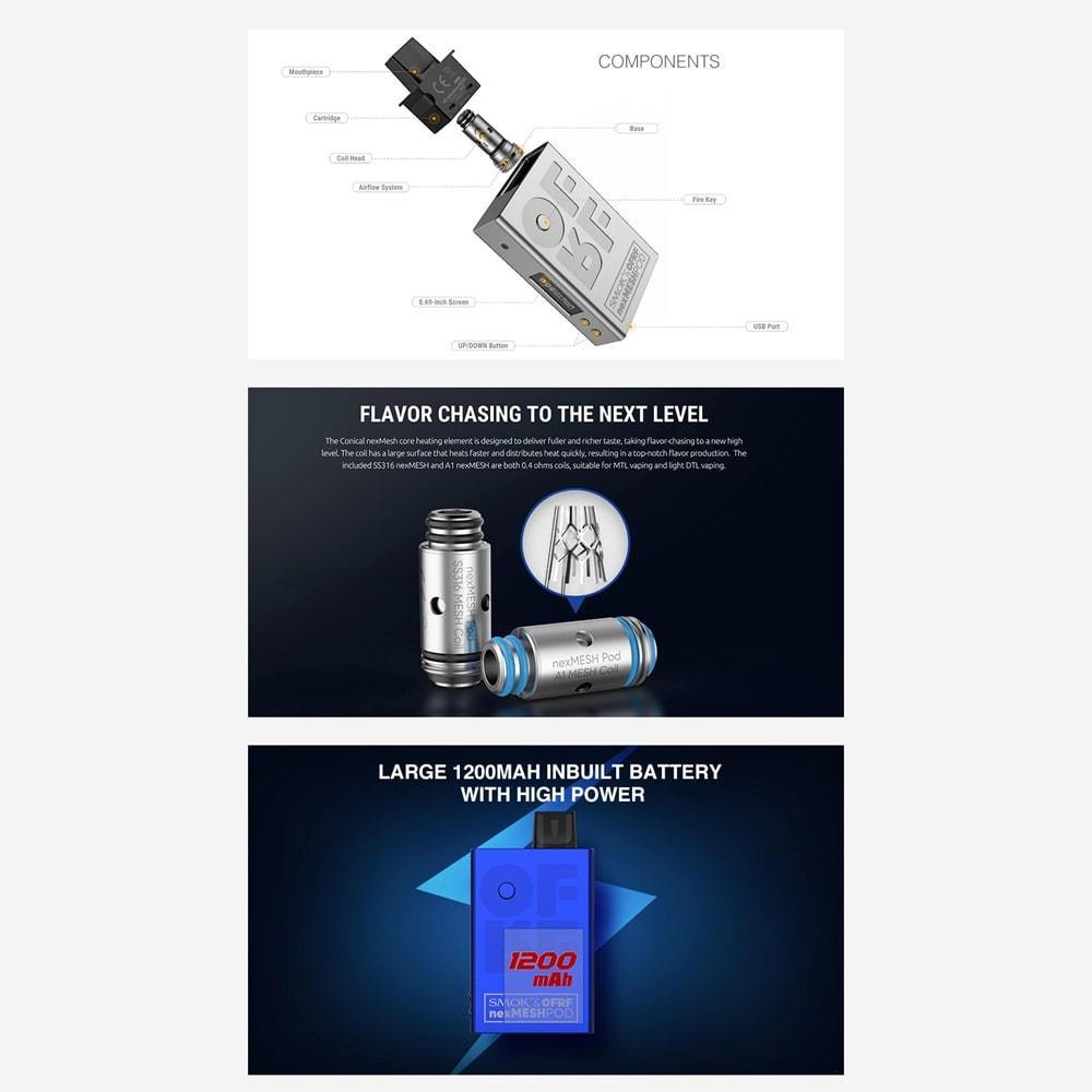 SMOK x OFRF NexMESH POD 30W Kit - V8PR.uk