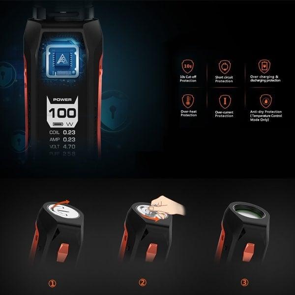 GeekVape Aegis SOLO Tengu 100W Kit - V8PR.uk