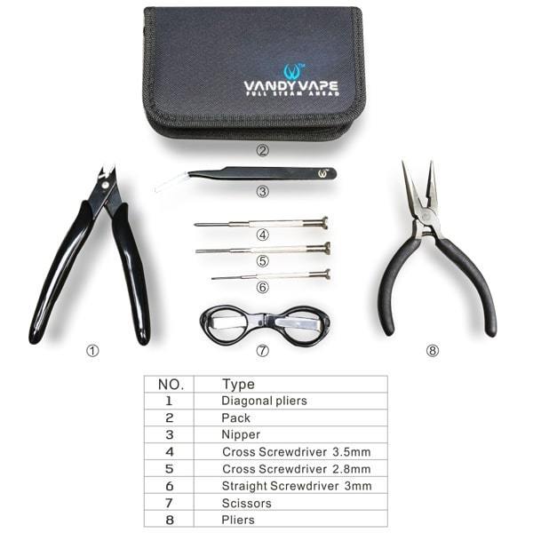 VandyVape Essential 8-in-1 Tool Kit - V8PR.uk