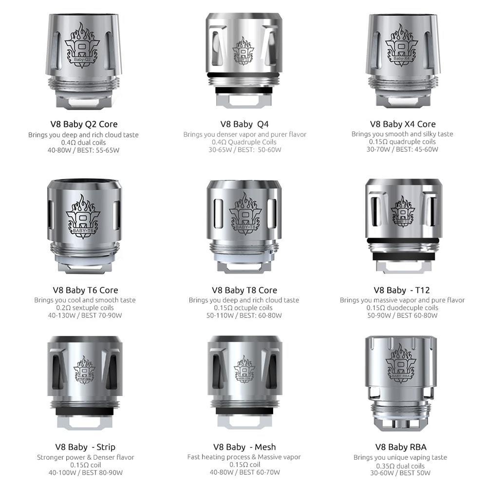 SMOK TFV8 Baby Replacement Coils - V8PR.uk
